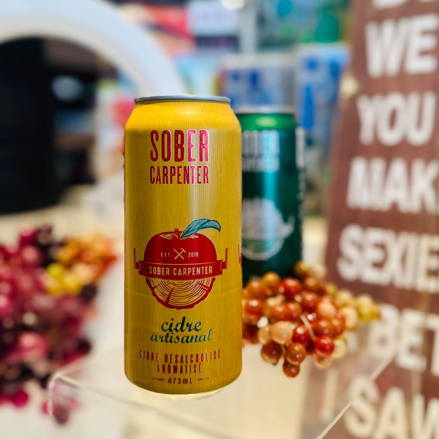 SOBER CARPENTER CRAFT CIDER NON-ALCOHOLIC