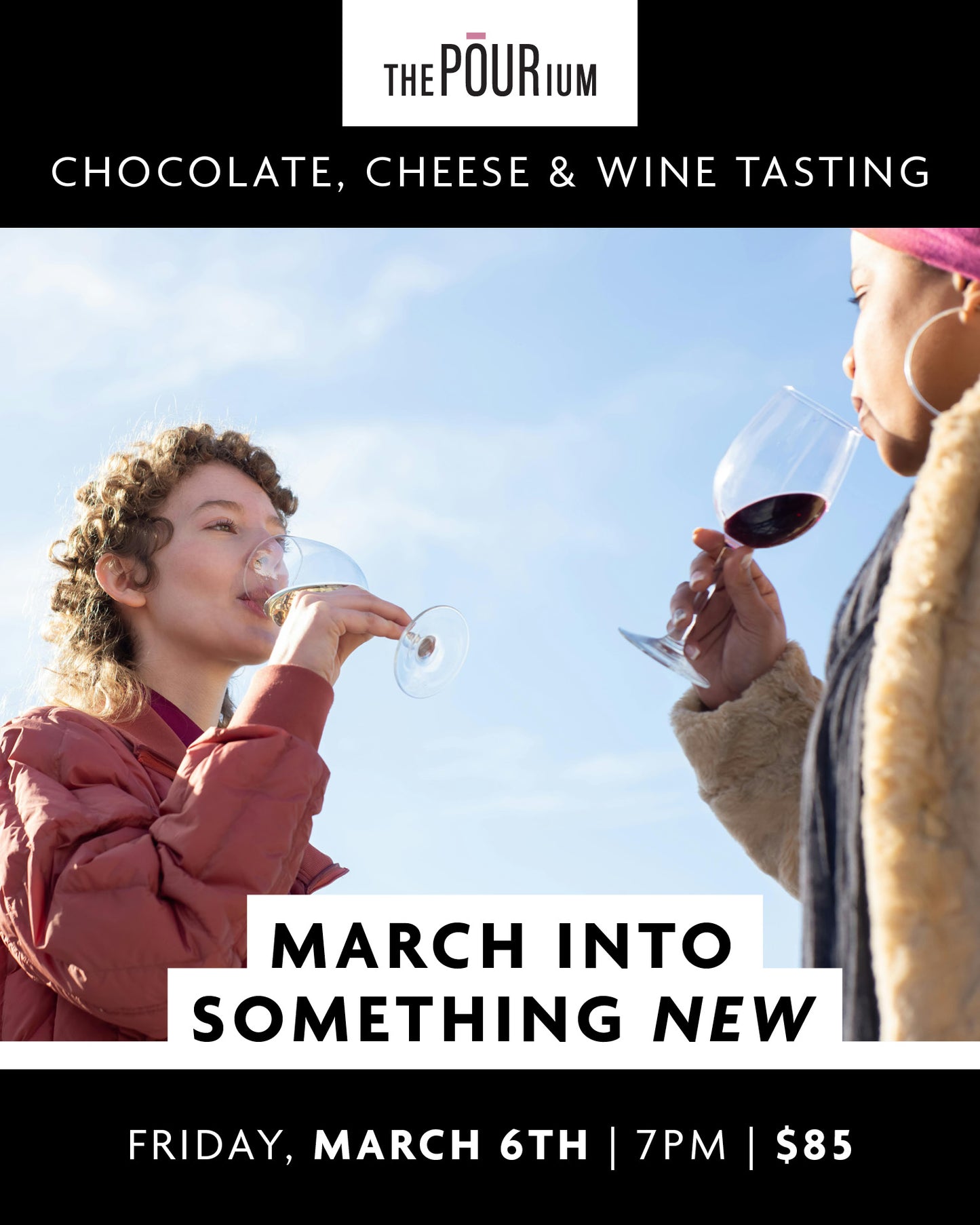 Chocolate, Cheese & Wine - March In To Something New: Mar 6, 2026 | 7:00pm