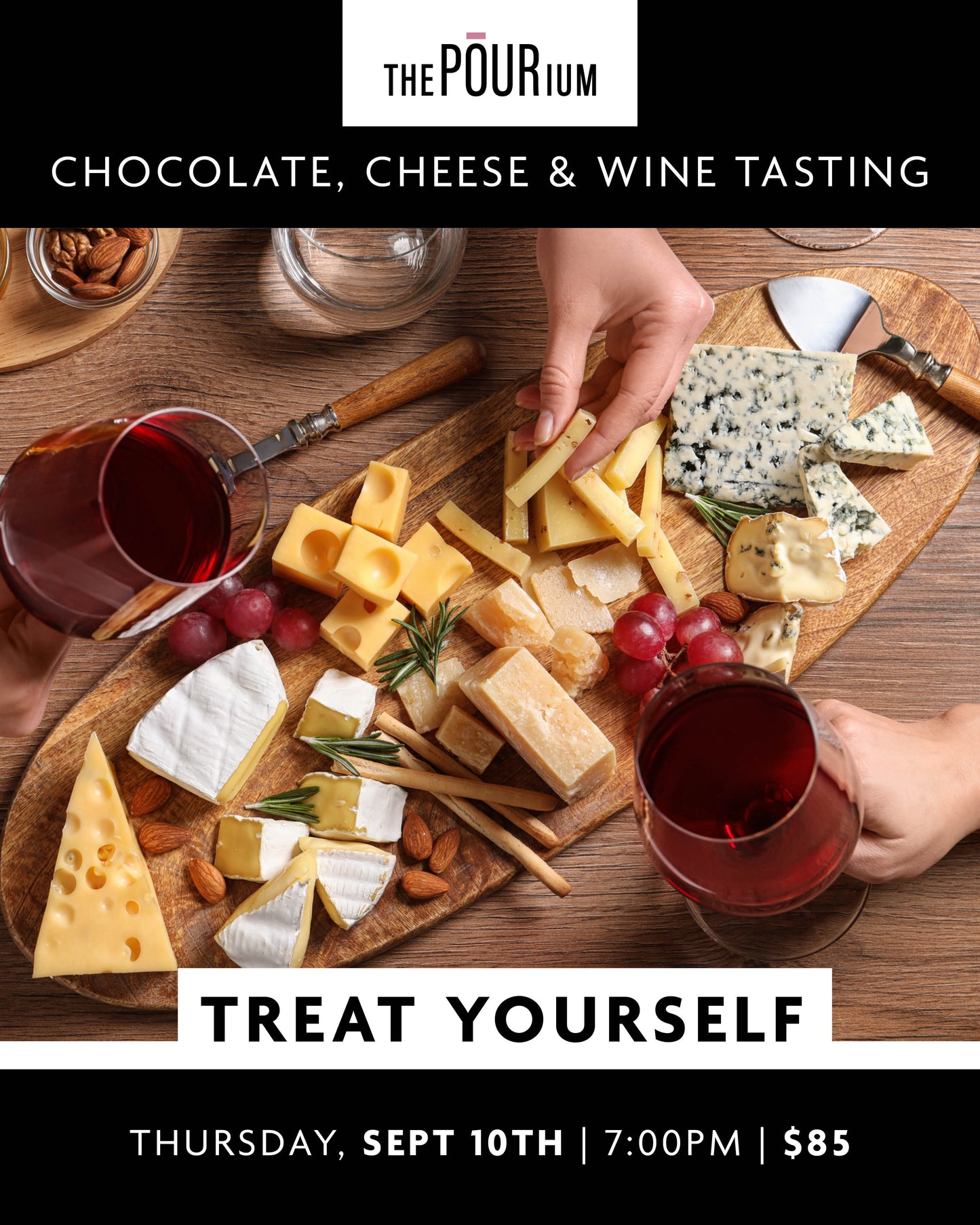 Chocolate, Cheese & Wine - Treat Yourself: Sept 10, 2026 | 7:00pm