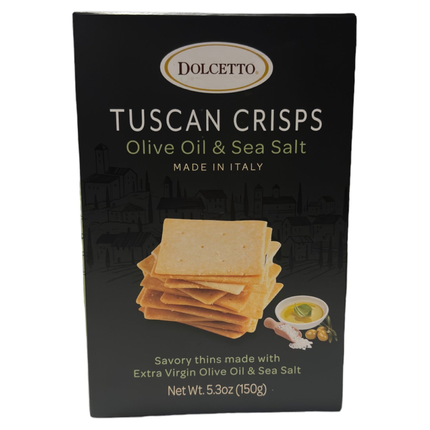 DOLCETTO TUSCAN CRISPS OLIVE OIL & SEA SALT 150g