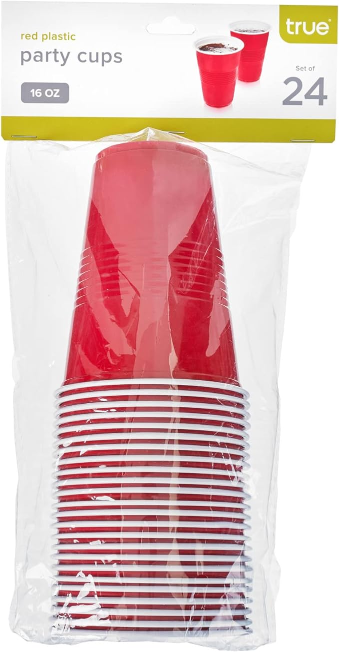 TRUE RED PARTY CUPS