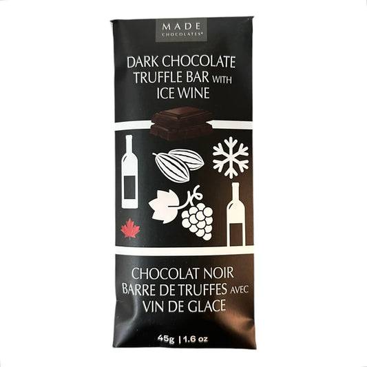 MADE DARK CHOCOLATE TRUFFLE BAR W/ ICE WINE
