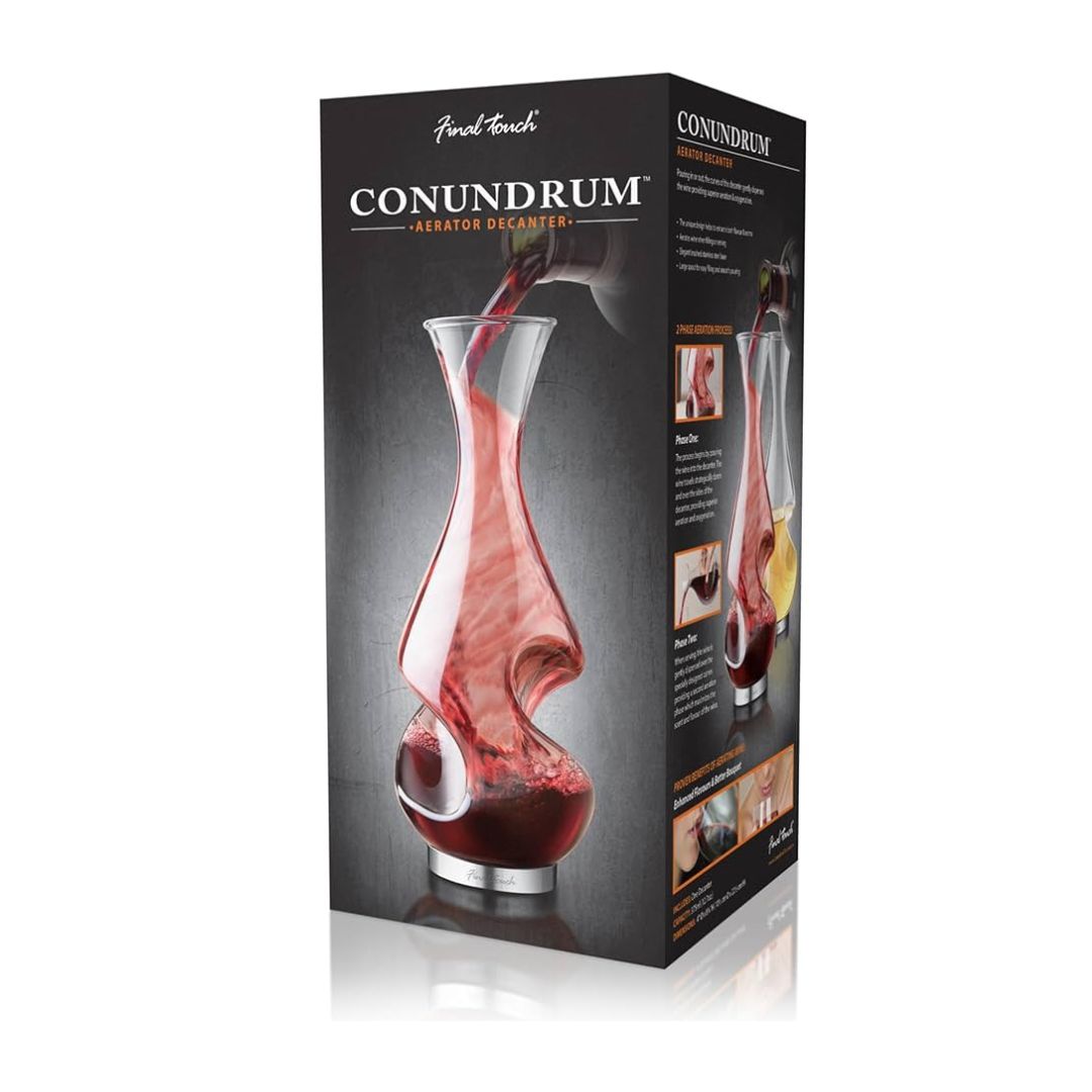 FINAL TOUCH L'GRAND CONUNDRUM AERATOR DECANTER