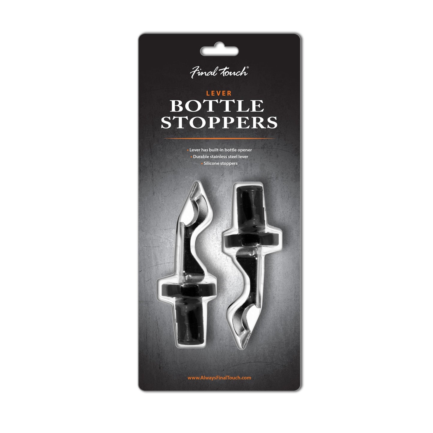 FINAL TOUCH LEVER BOTTLE STOPPERS