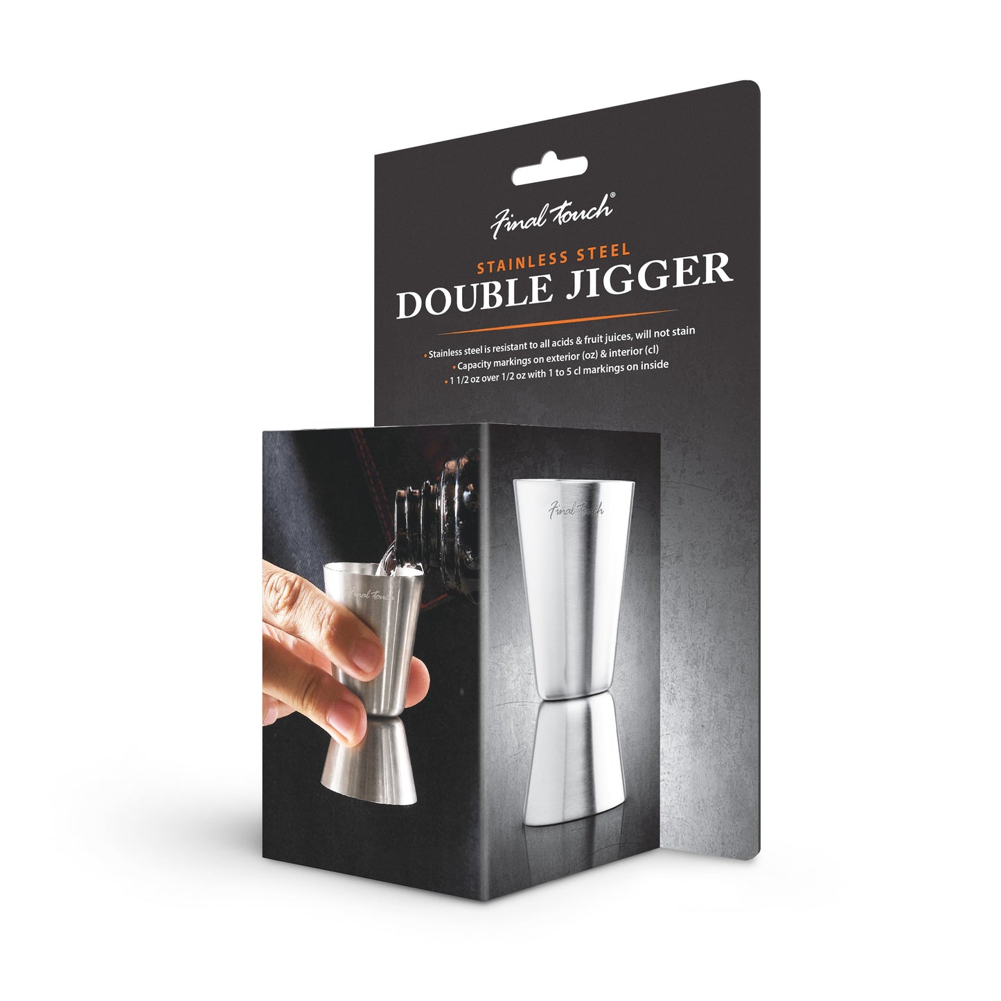 FINAL TOUCH STAINLESS JIGGER