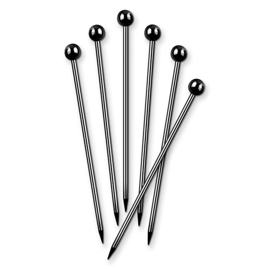 FINAL TOUCH BLACK CHROME COCKTAIL PICKS
