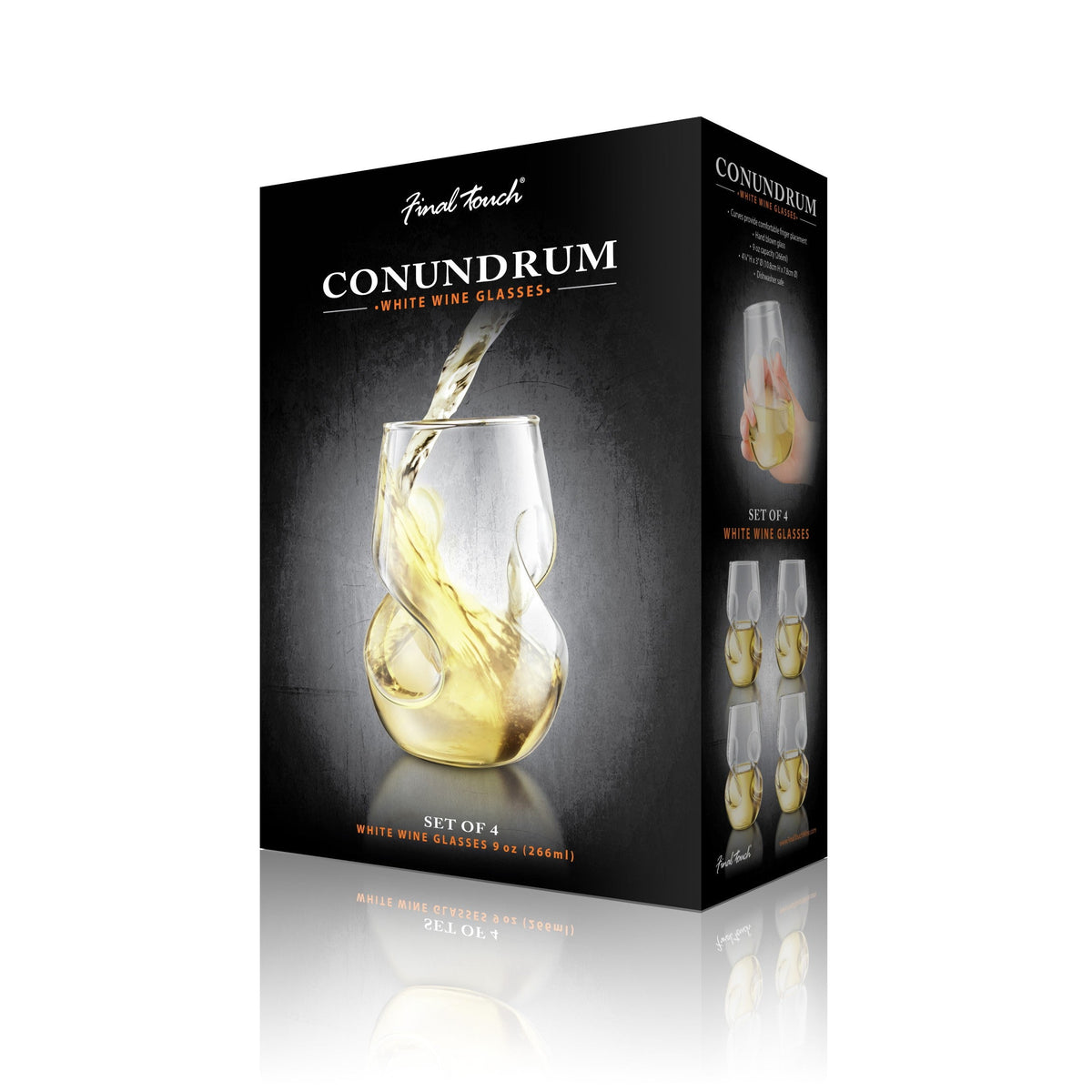 CONUNDRUM WHITE WINE GLASSES