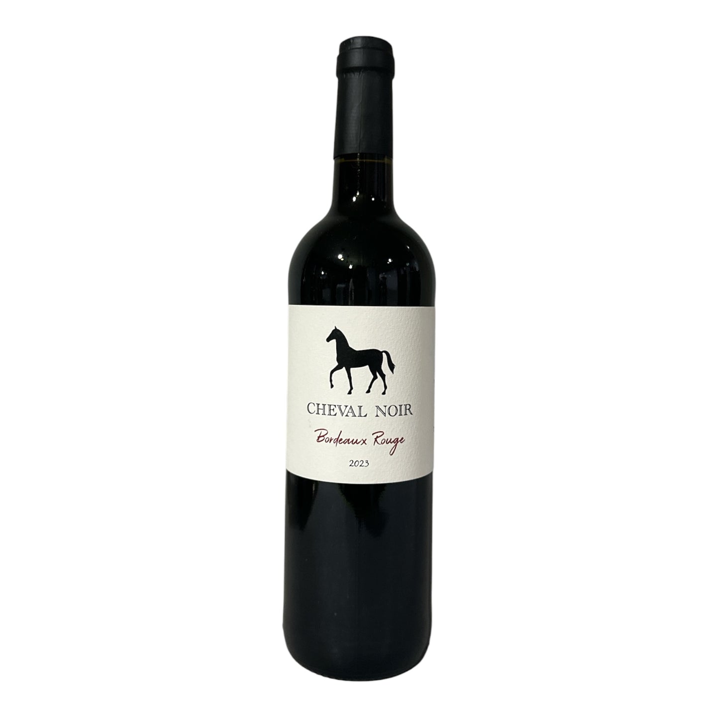 CHEVAL NOIR BORDEAUX ROUGE