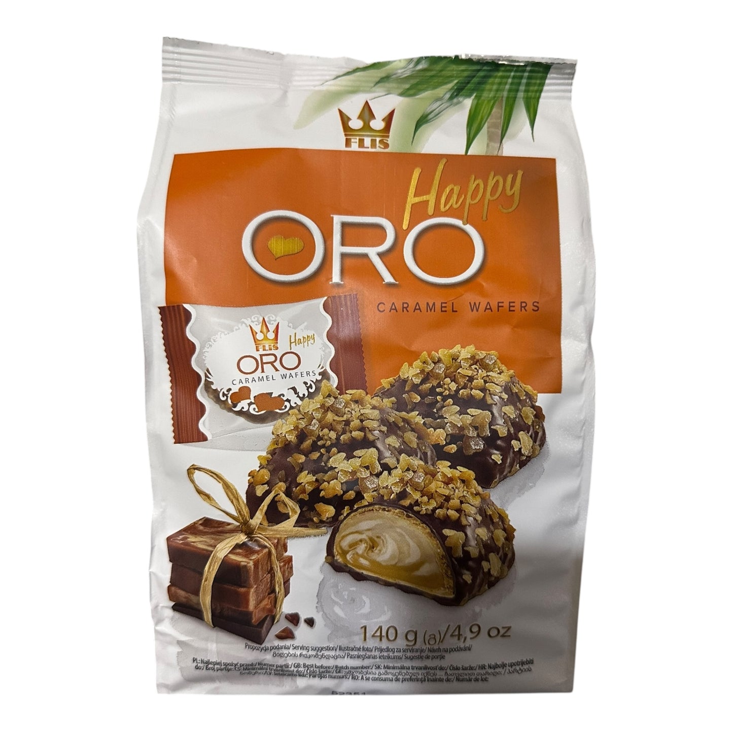 HAPPY ORO CARAMEL WAFERS