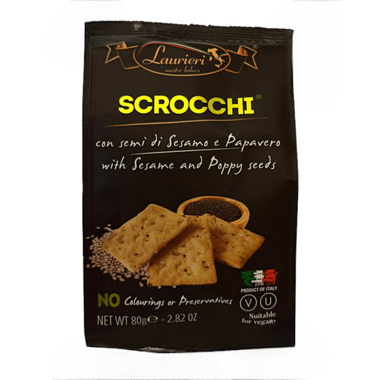 LAURIERI SCROCCHI SESAME & POPPY SEED CRACKERS