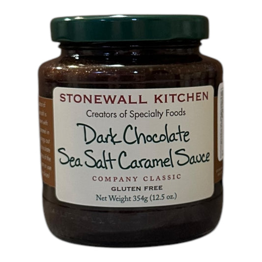 STONEWALL KITCHEN DARK CHOCOLATE SEA SALT CARAMEL SAUCE
