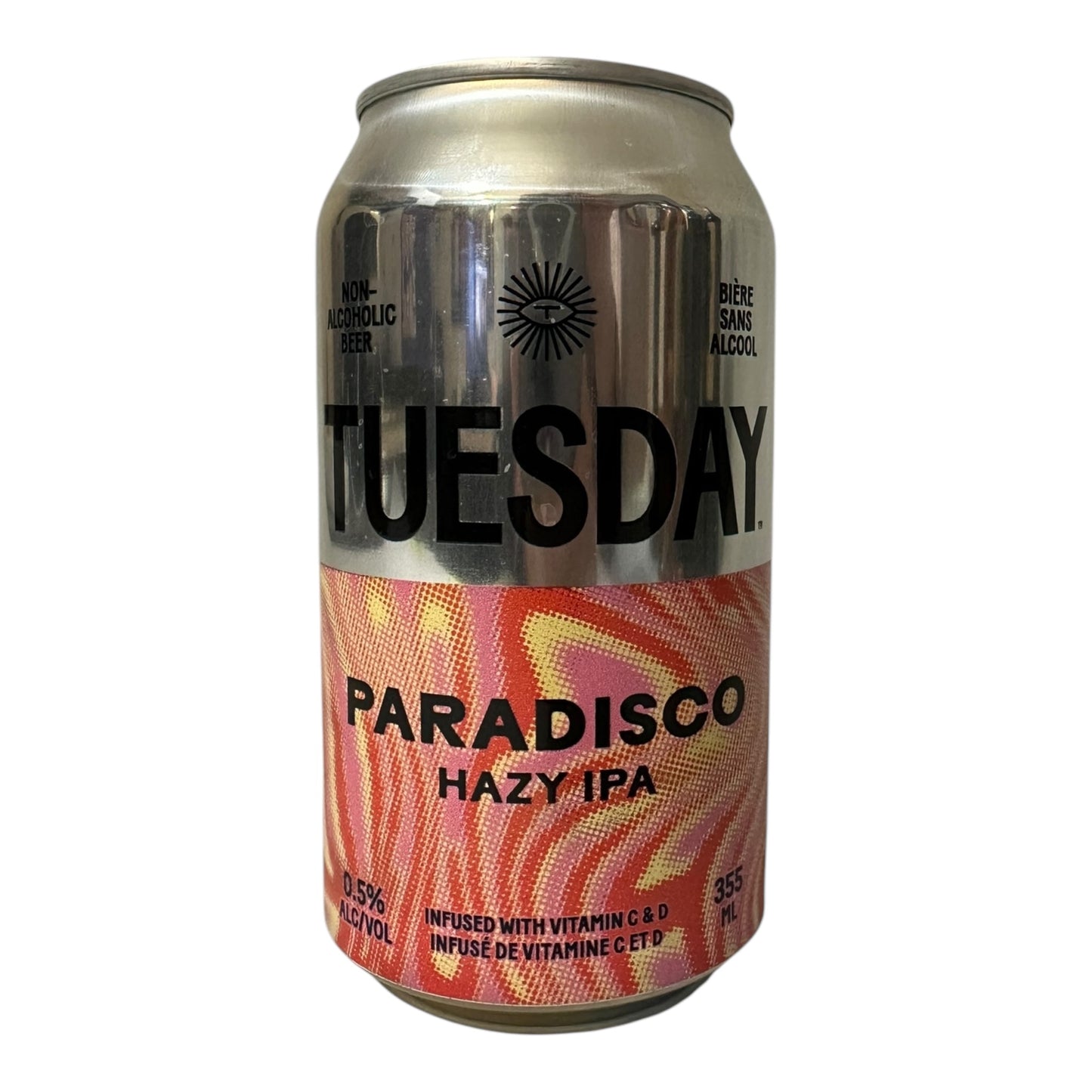 TUESDAY PARADISCO HAZY IPA BEER NON-ALCOHOLIC