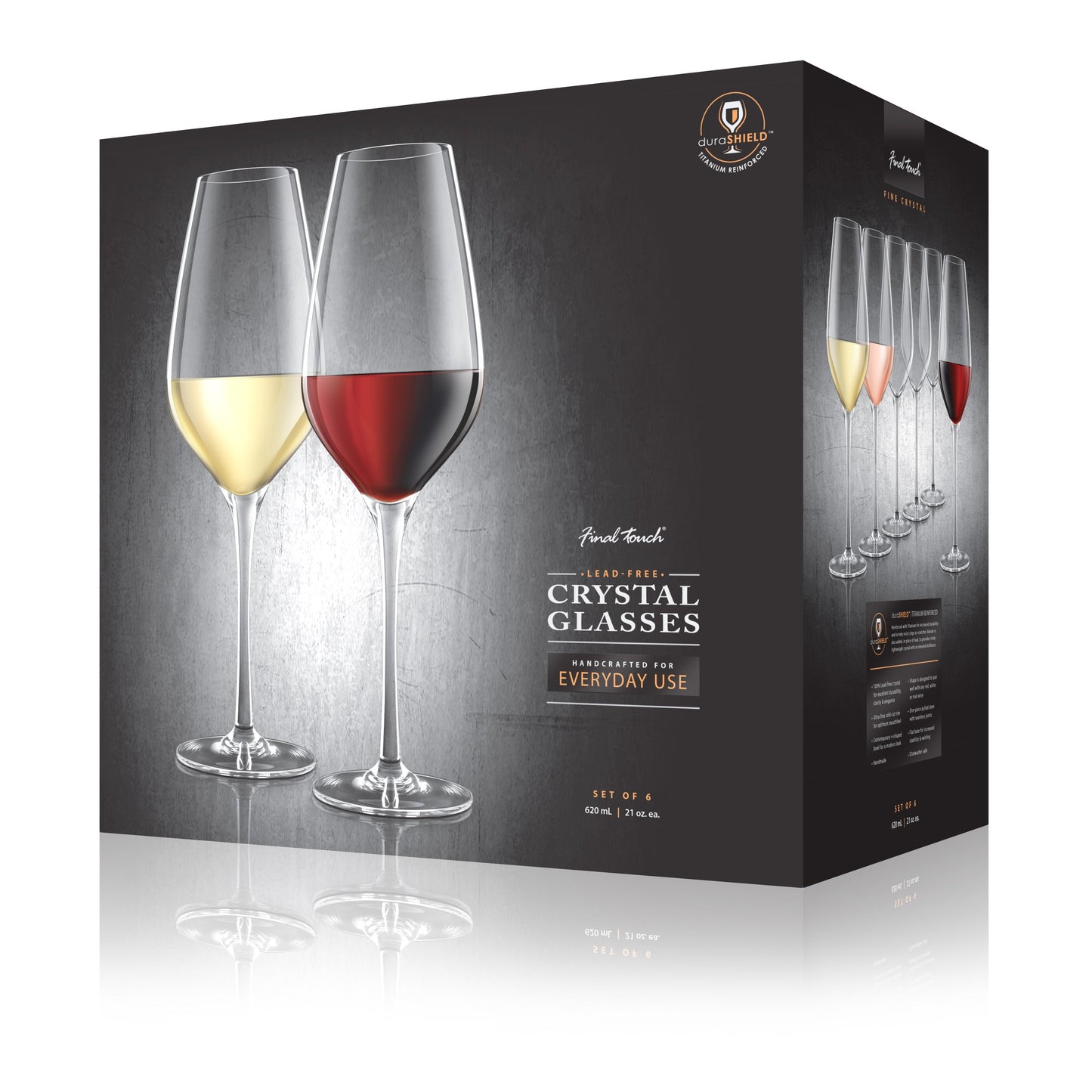 FINAL TOUCH CRYSTAL WINE GLASSES
