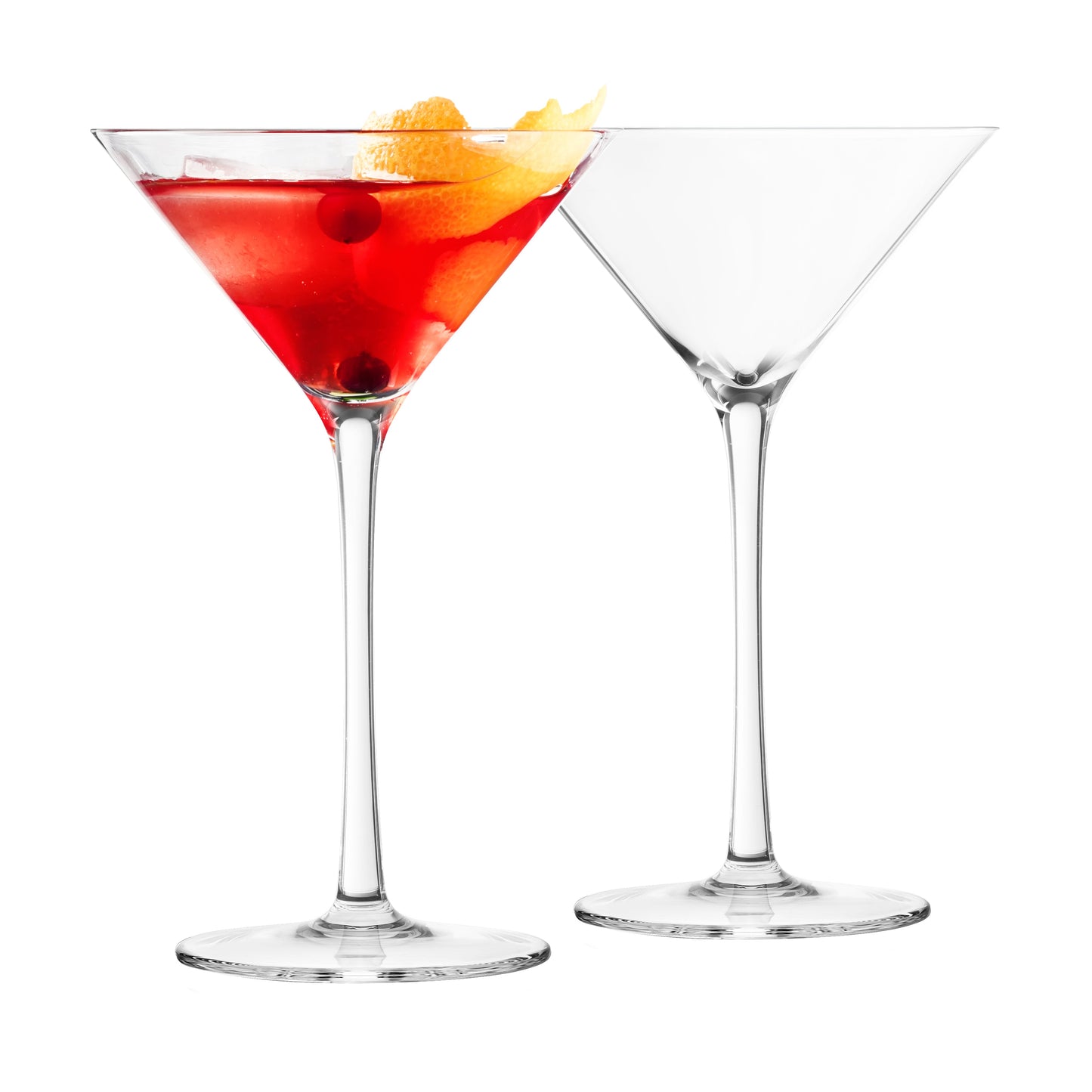 FINAL TOUCH CRYSTAL MARTINI GLASSES