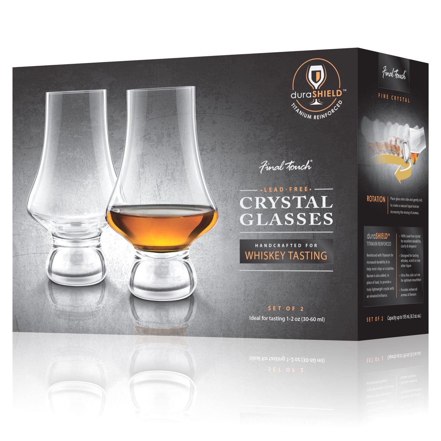 FINAL TOUCH WHISKEY TASTING GLASSES