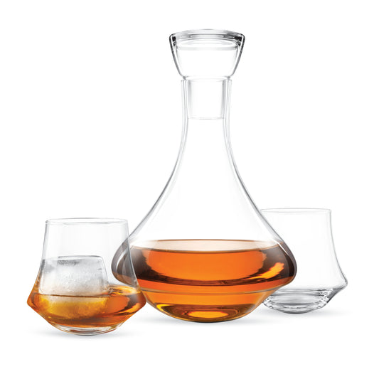 FINAL TOUCH REVOLVE DECANTER & GLASS SET