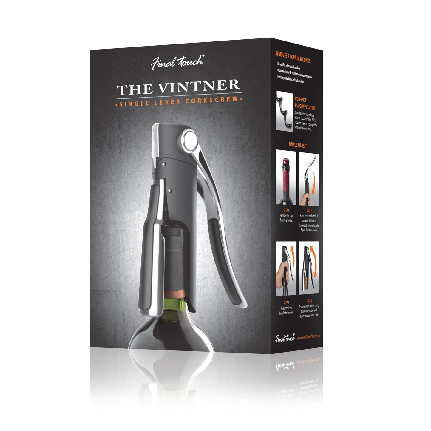 FINAL TOUCH THE VINTNER SINGLE LEVER CORKSCREW