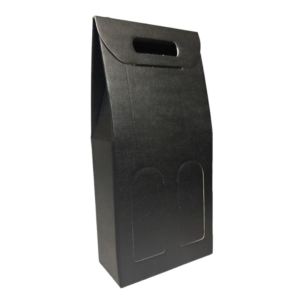 BLACK 2 BOTTLE WINE CARRIER