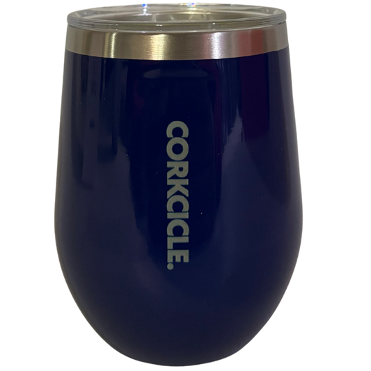 CORKCICLE. STEMLESS GLOSS MIDNIGHT NAVY 12OZ