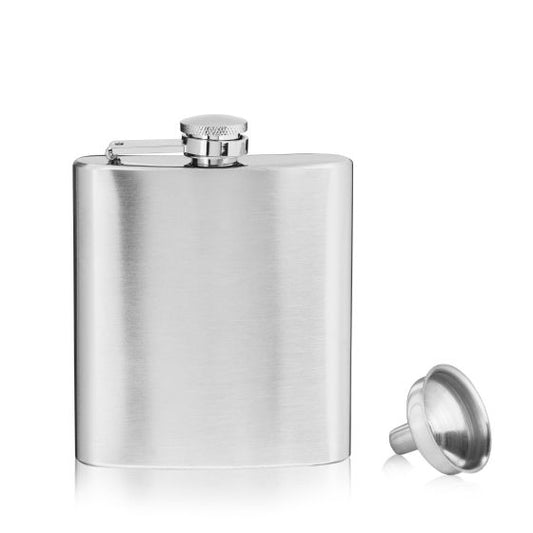 TRUE STAINLESS STEEL FLASK 6OZ