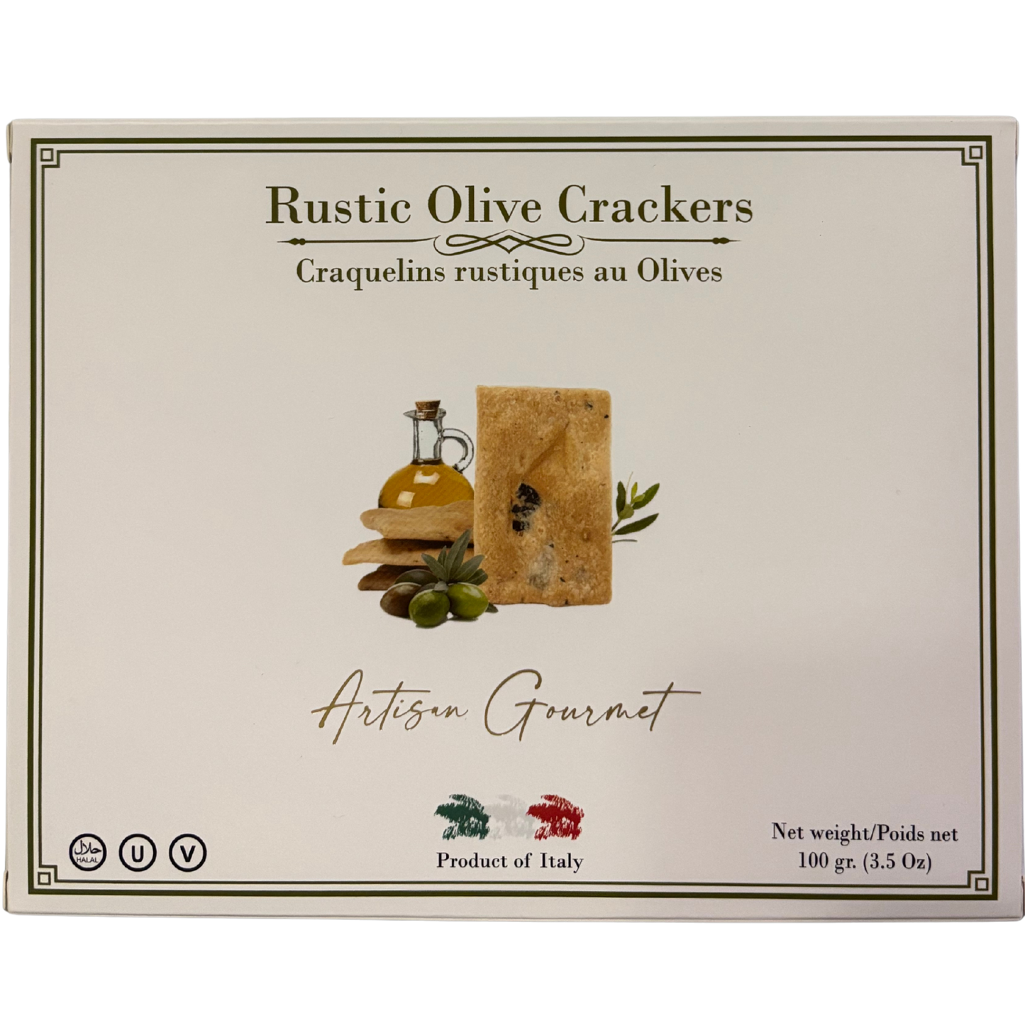 ARTISAN GOURMET OLIVE CRACKERS 100G
