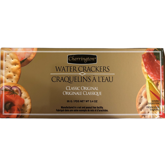 CHERRINGTON WATER CRACKERS GOLD BOX