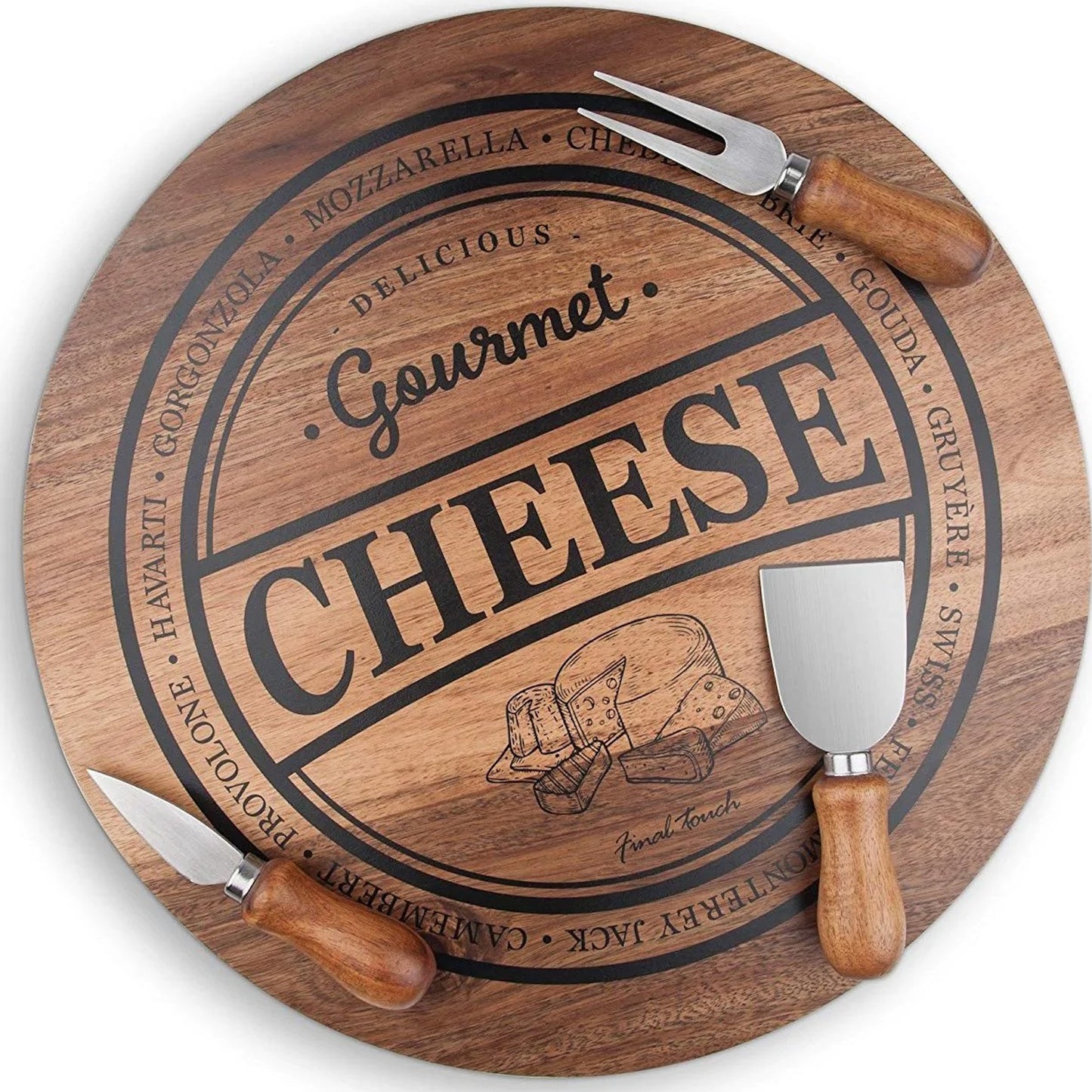 FINAL TOUCH CHEESE BOARD SET