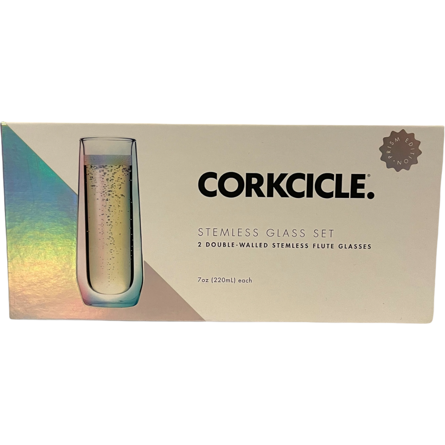CORKCICLE. STEMLESS FLUTE SET