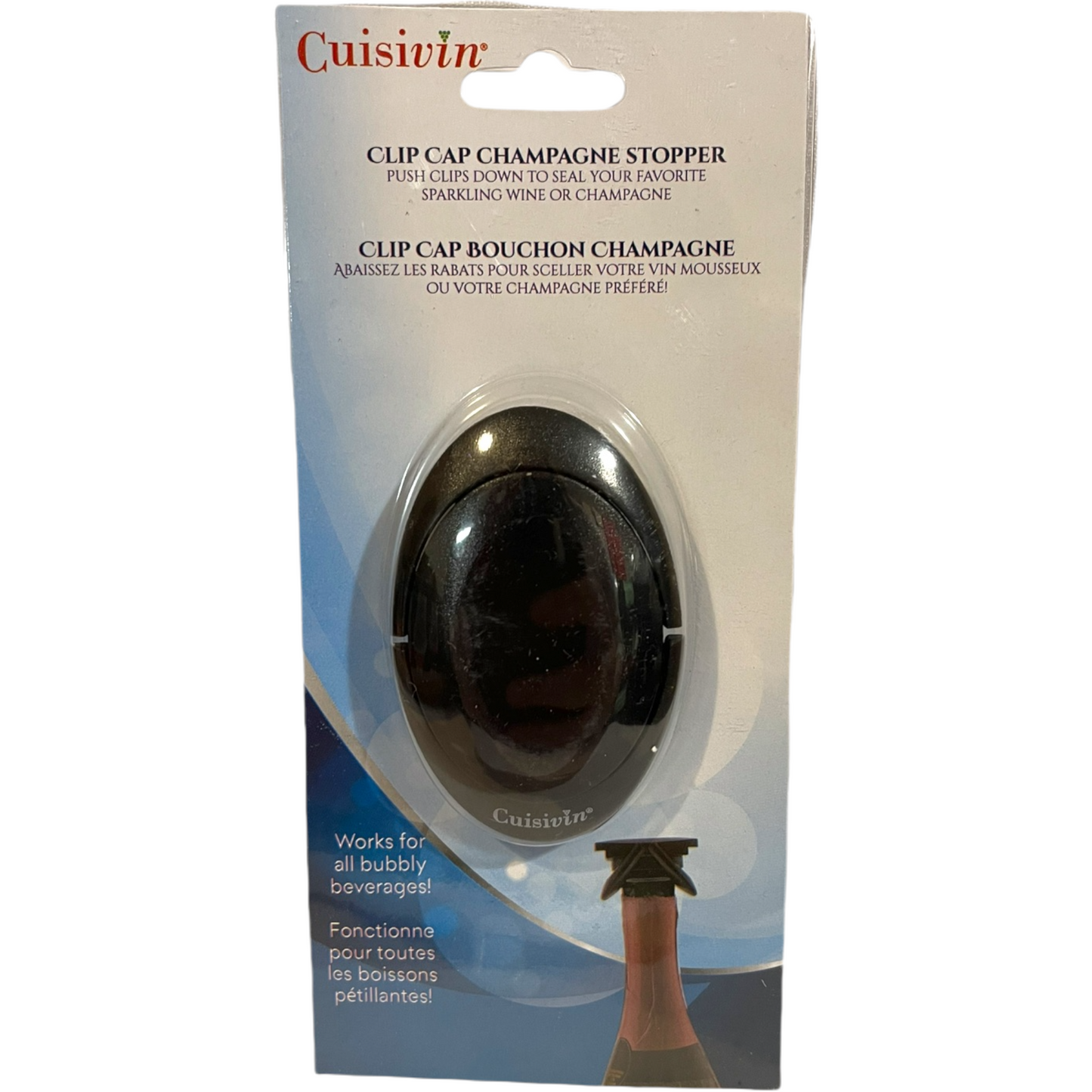 CUISIVIN CLIP CAP CHAMPAGNE STOPPER