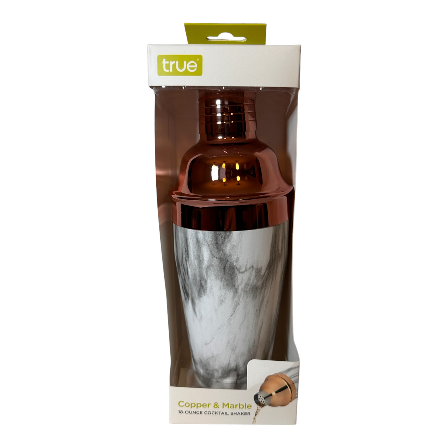 TRUE COPPER & MARBLE COCKTAIL SHAKER