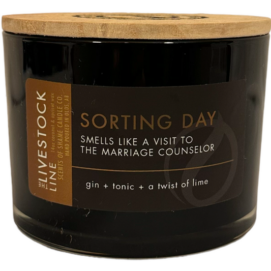 SCENTS OF SHAME SORTING DAY CANDLE