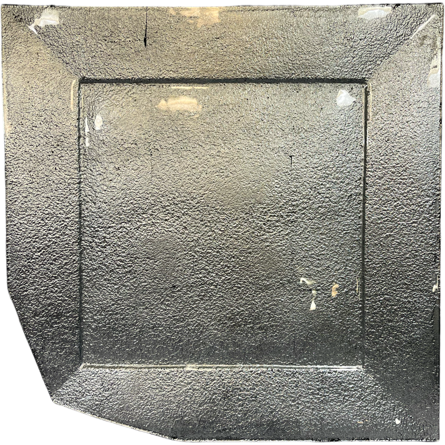 PLATTER-EBONY BLACK SQUARE 47 CM