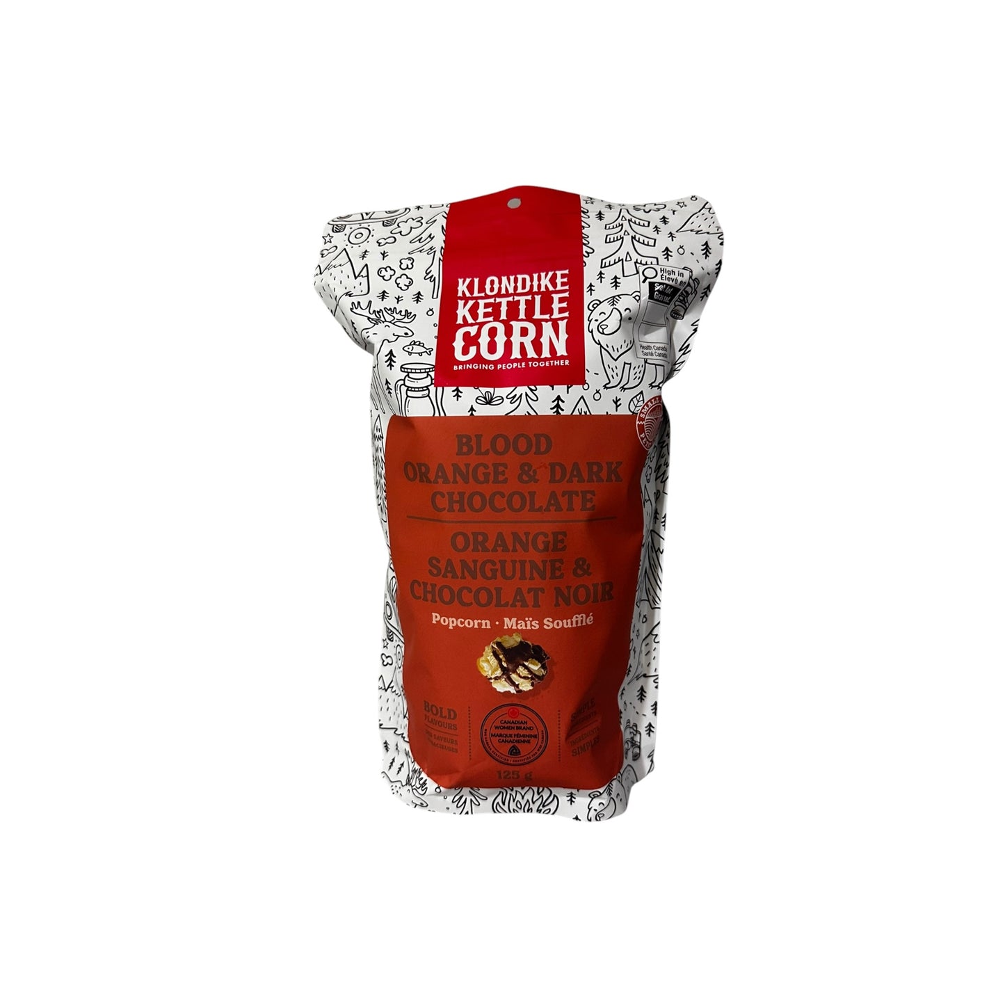 KLONDIKE KETTLE CORN BLOOD ORANGE & DARK CHOCOLATE