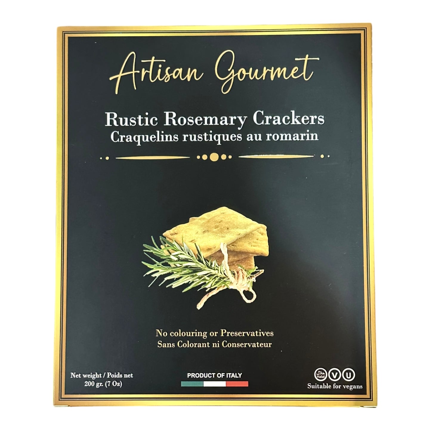 ARTISAN GOURMET RUSTIC ROSEMARY CRACKERS