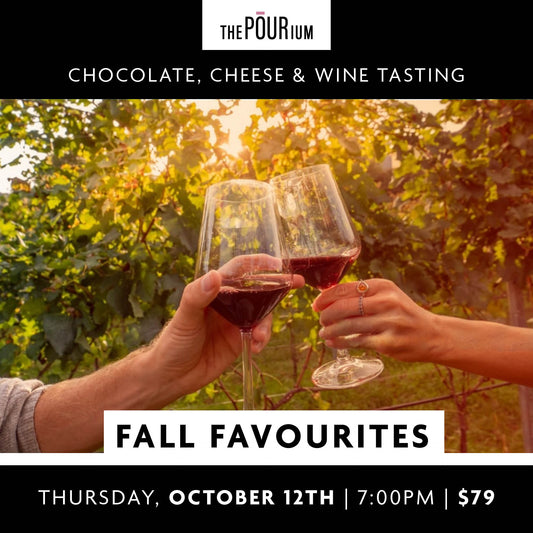 Chocolate, Cheese & Wine: Fall Favourites- October 12, 2023 | 7pm