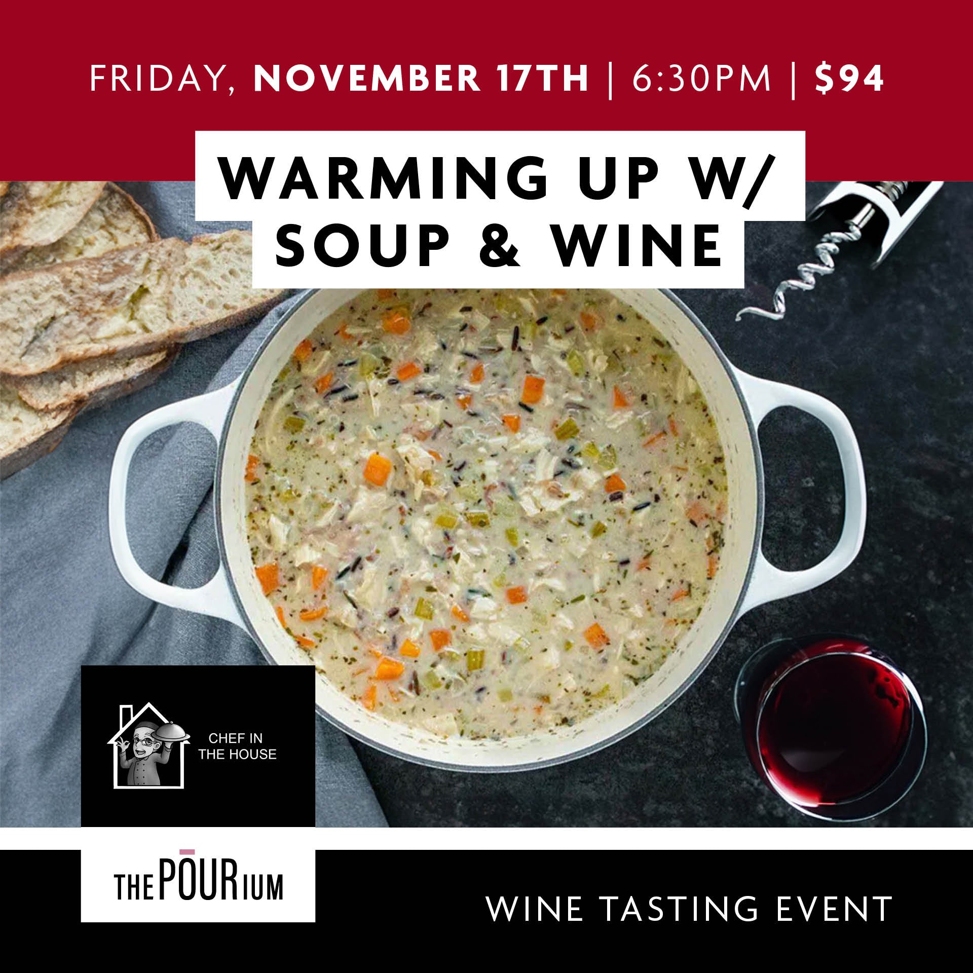 Warming Up w/ Soup & Wine