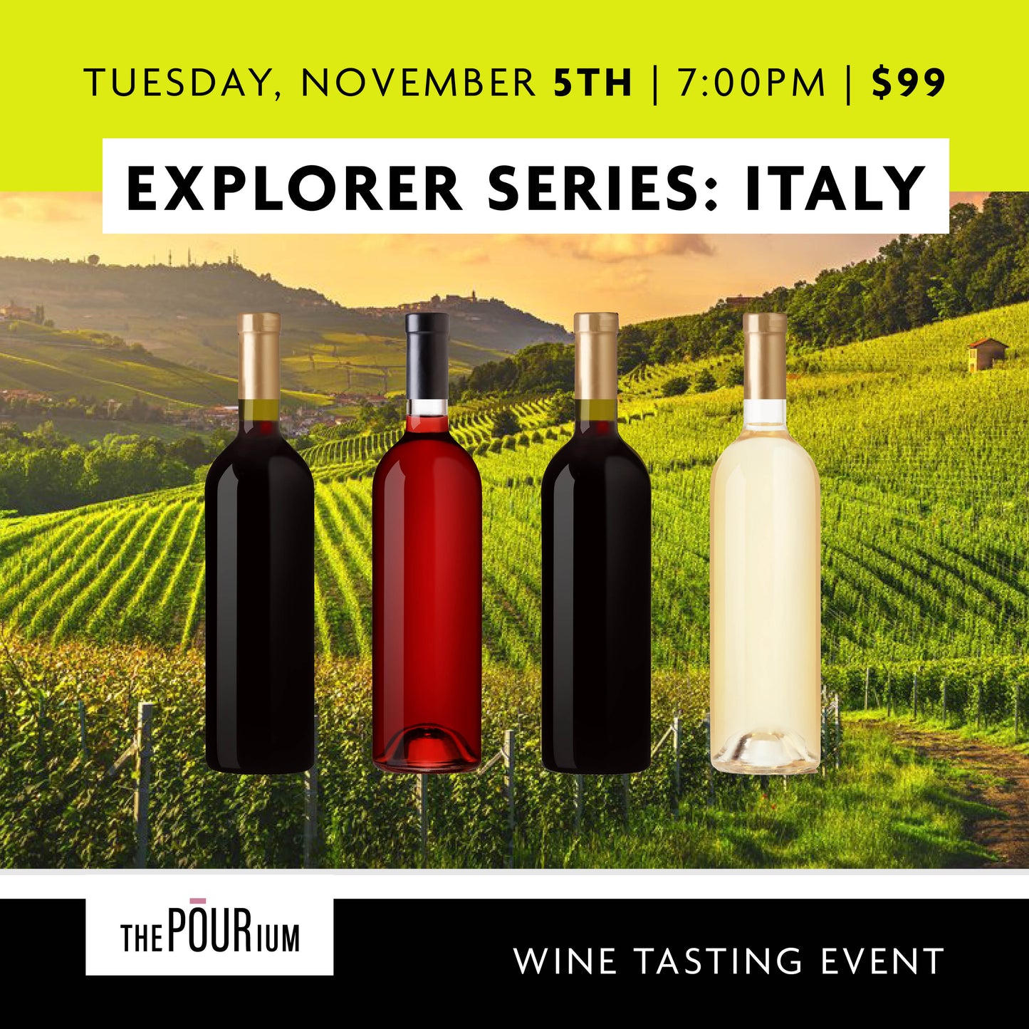 Explorer Series- Italy: Nov 5, 2024 | 7:00pm