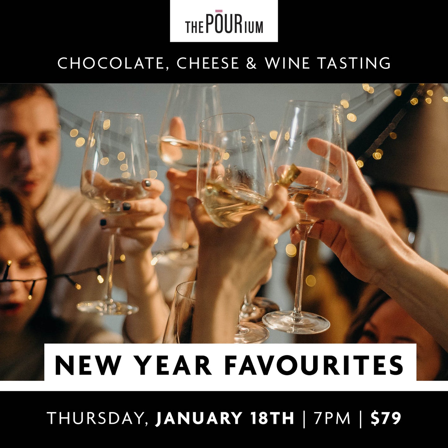 Chocolate, Cheese & Wine: New Year Favourites - January 18, 2024 | 7pm
