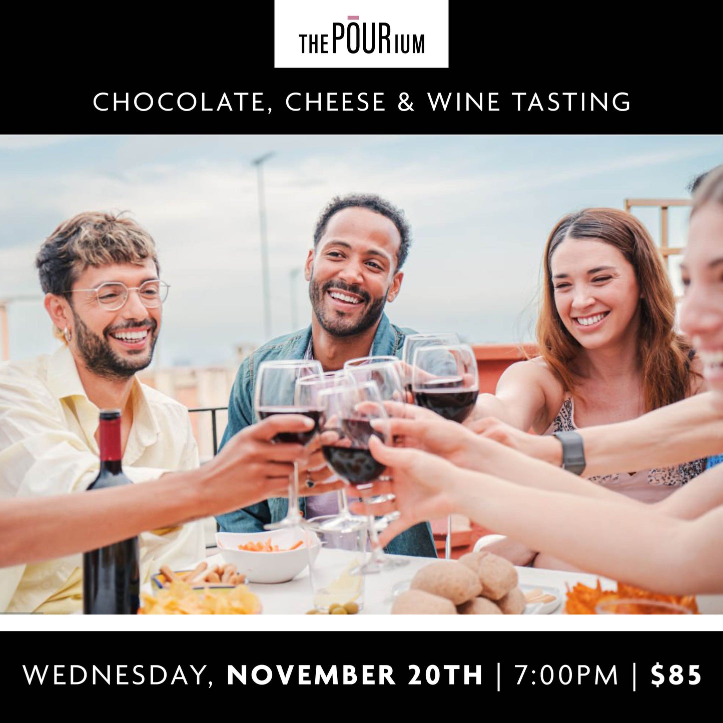 Chocolate, Cheese & Wine: Nov 20, 2024 | 7pm