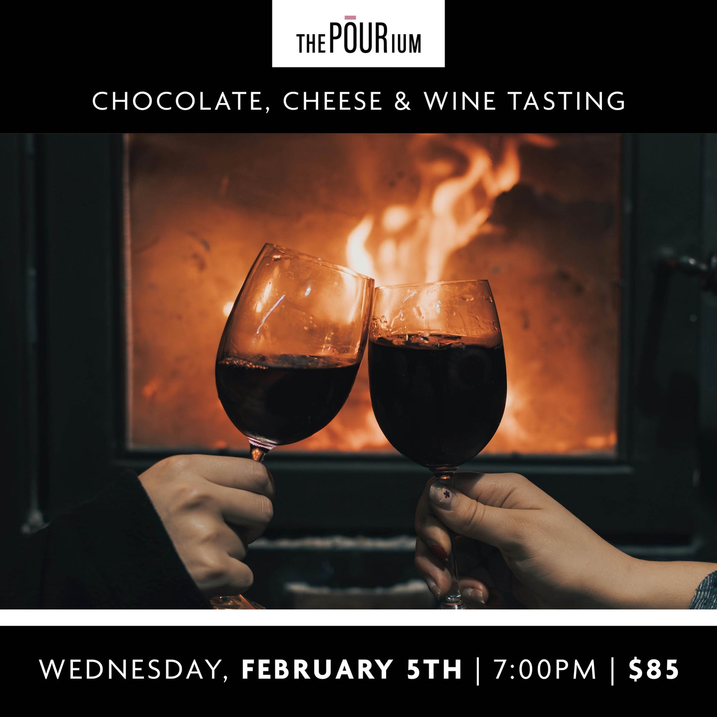 Warm Up w/ Wine - Chocolate, Cheese & Wine: Feb 5, 2025 | 7pm