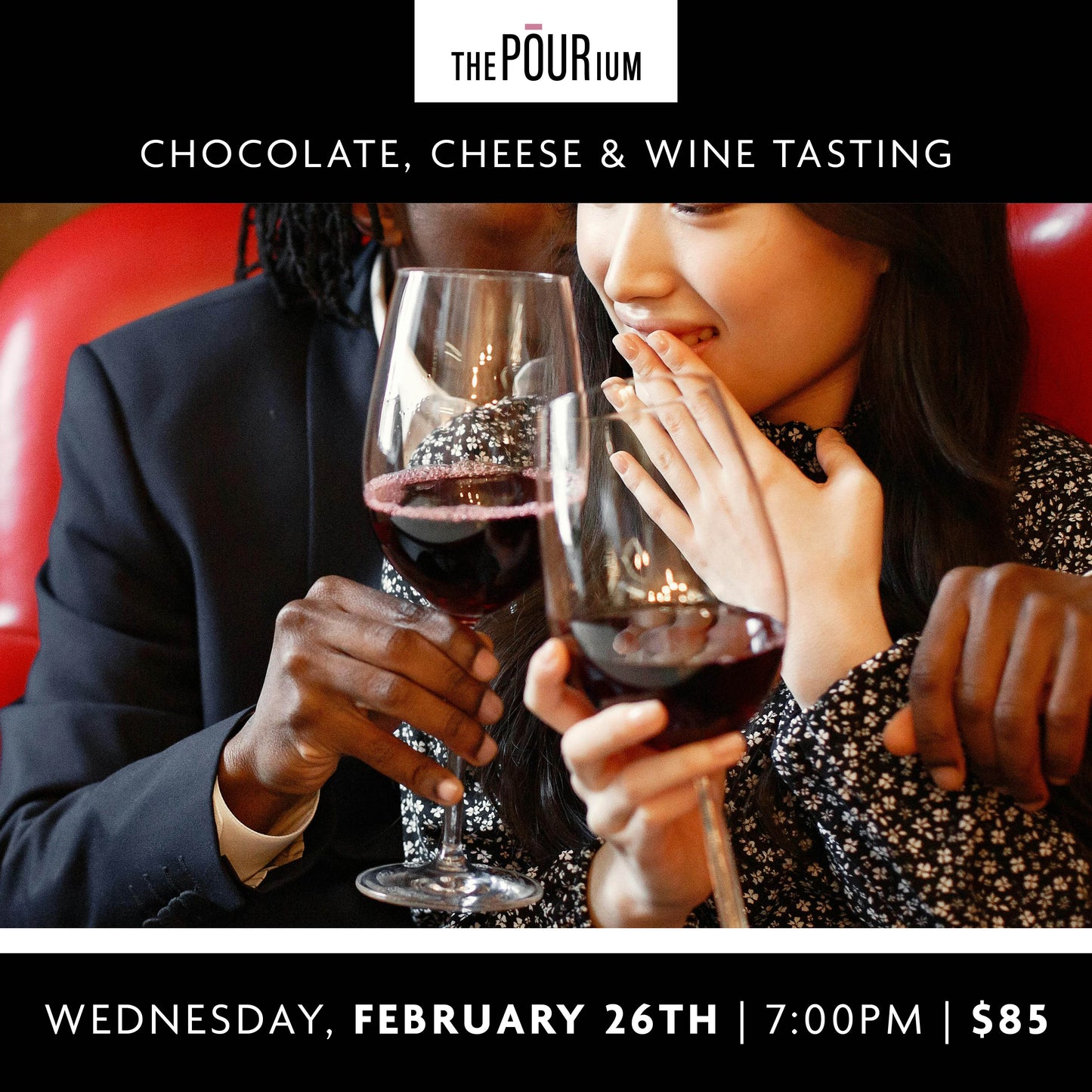 Wine Lovers - Chocolate, Cheese & Wine: Feb 26, 2025 | 7pm