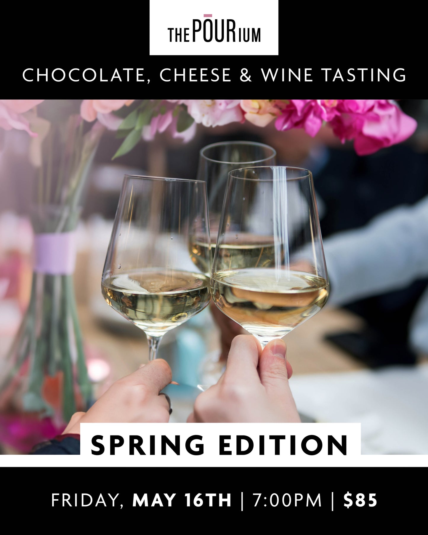 Chocolate, Cheese & Wine - Spring Edition: May 16, 2025 | 7pm