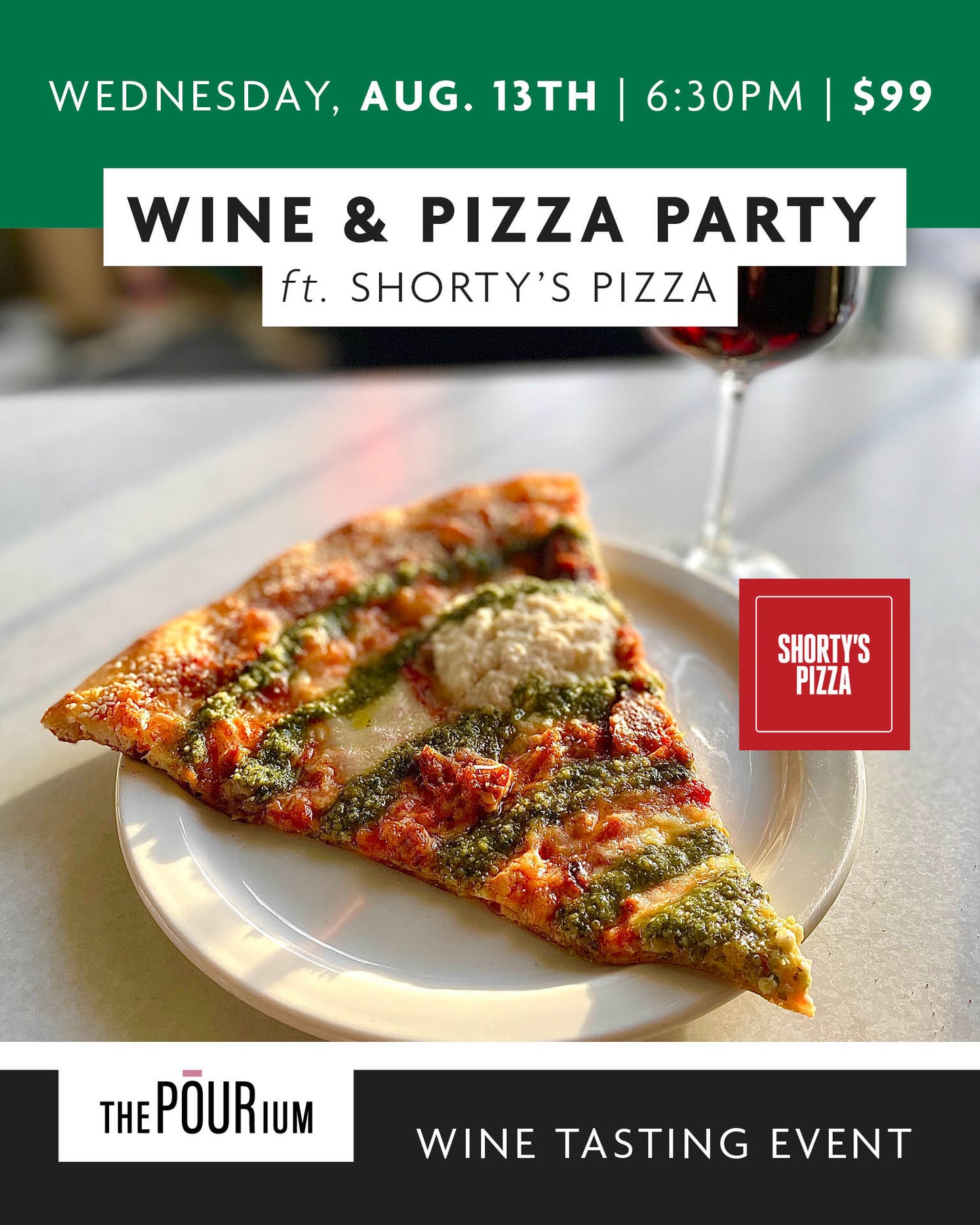 Pizza Party ft. Shorty's Pizza: Aug 13, 2025 | 6:30pm