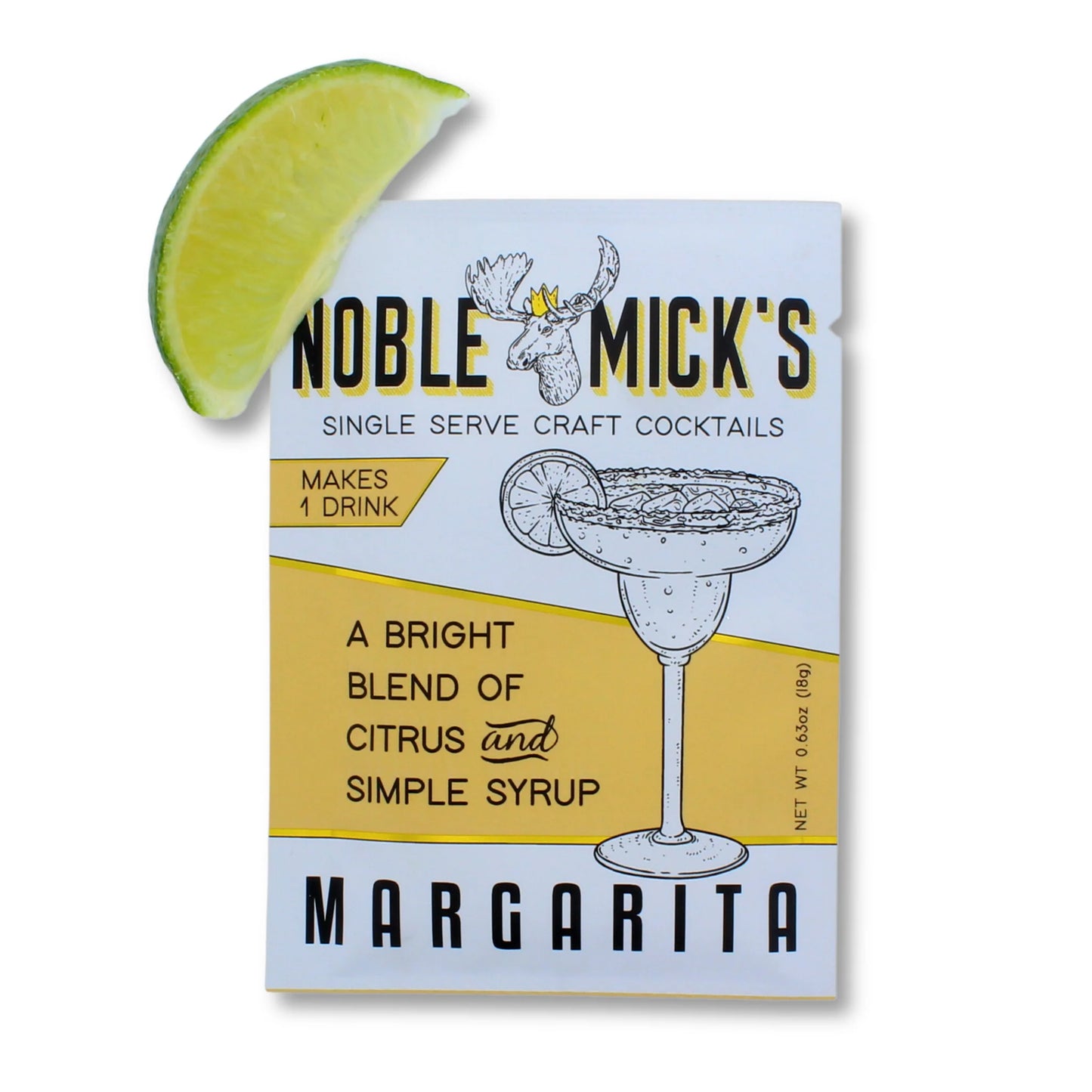 NOBLE MICK'S SINGLE SERVE CRAFT COCKTAIL MIX