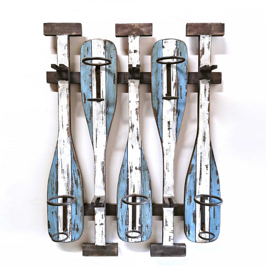 5 BOTTLE & GLASS OAR RACK