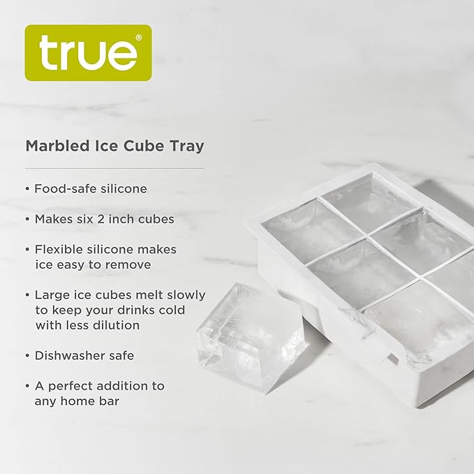 TRUE MARBLED ICE CUBE TRAY