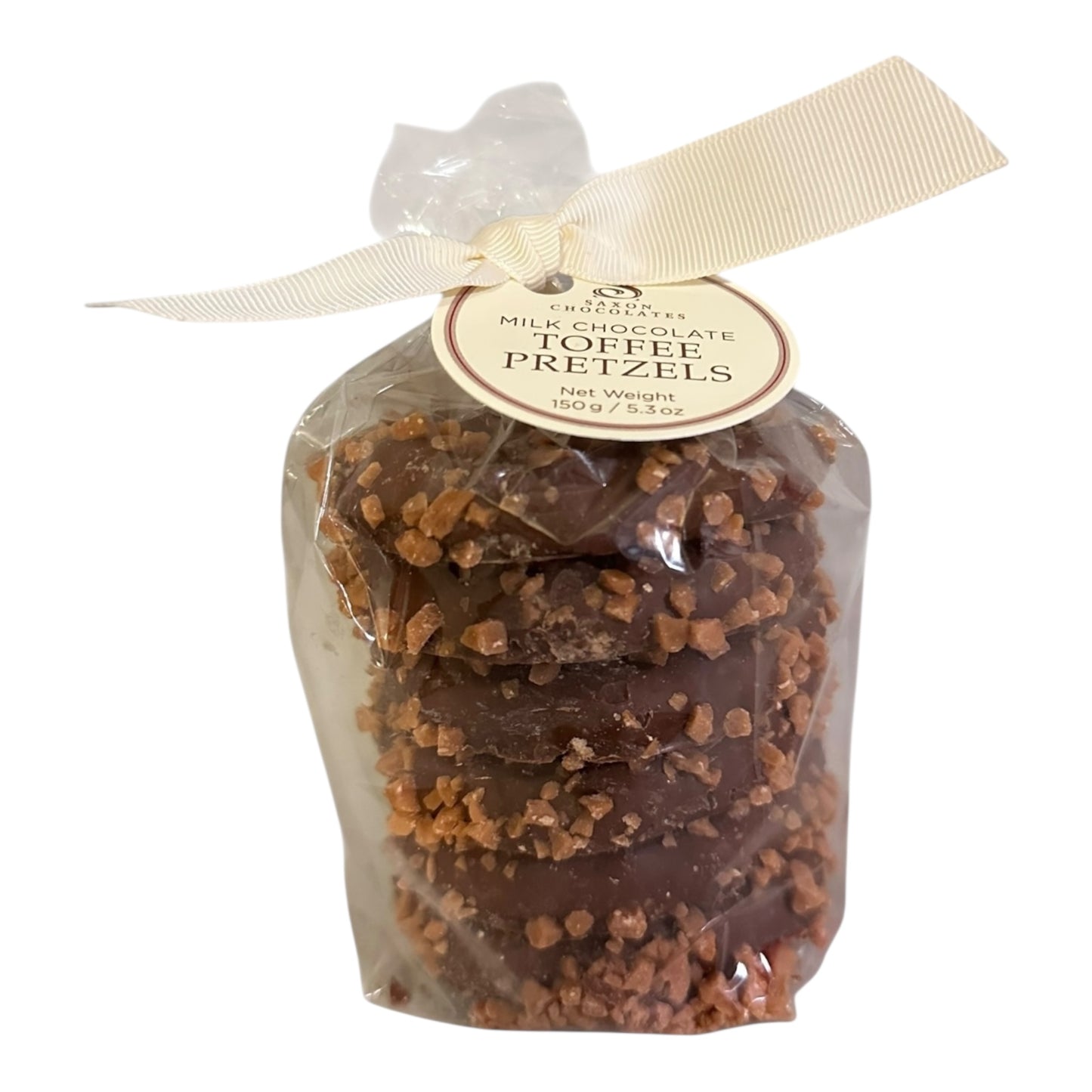 SAXON MILK CHOCOLATE TOFFEE PRETZELS