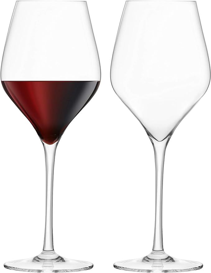 FINAL TOUCH CRYSTAL RED WINE GLASSES