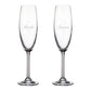 CUISIVIN BRIDE and GROOM CHAMPAGNE FLUTES
