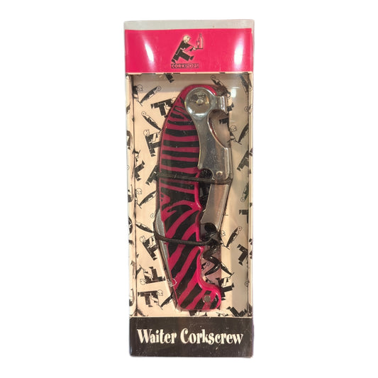 CORKPOPS WAITER CORKSCREW ANIMAL PRINT